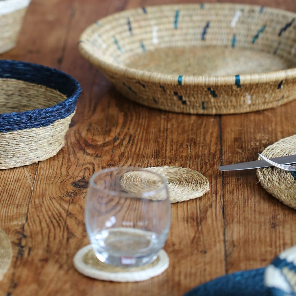 Single Lutindzi Grass Woven Coasters