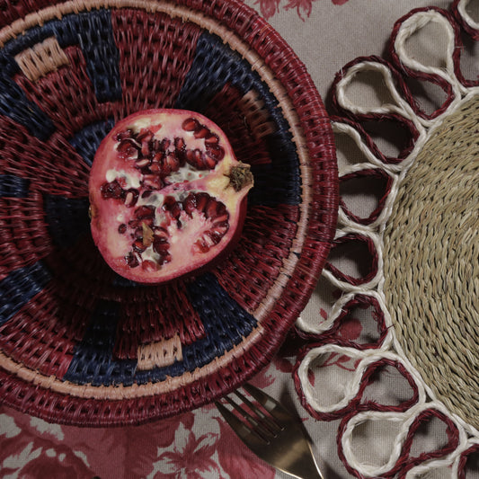 Crimson Solstice Lilanga Basket