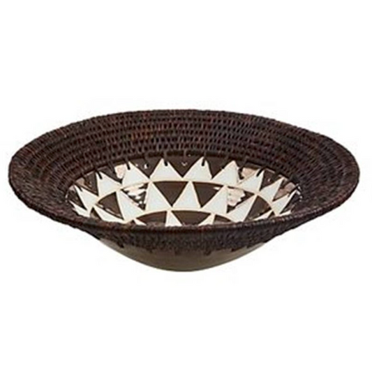 Chocolate Grass and Ceramic Gone Rural Bowl