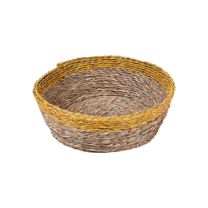 Handwoven Lutindzi Grass Round Bread Basket