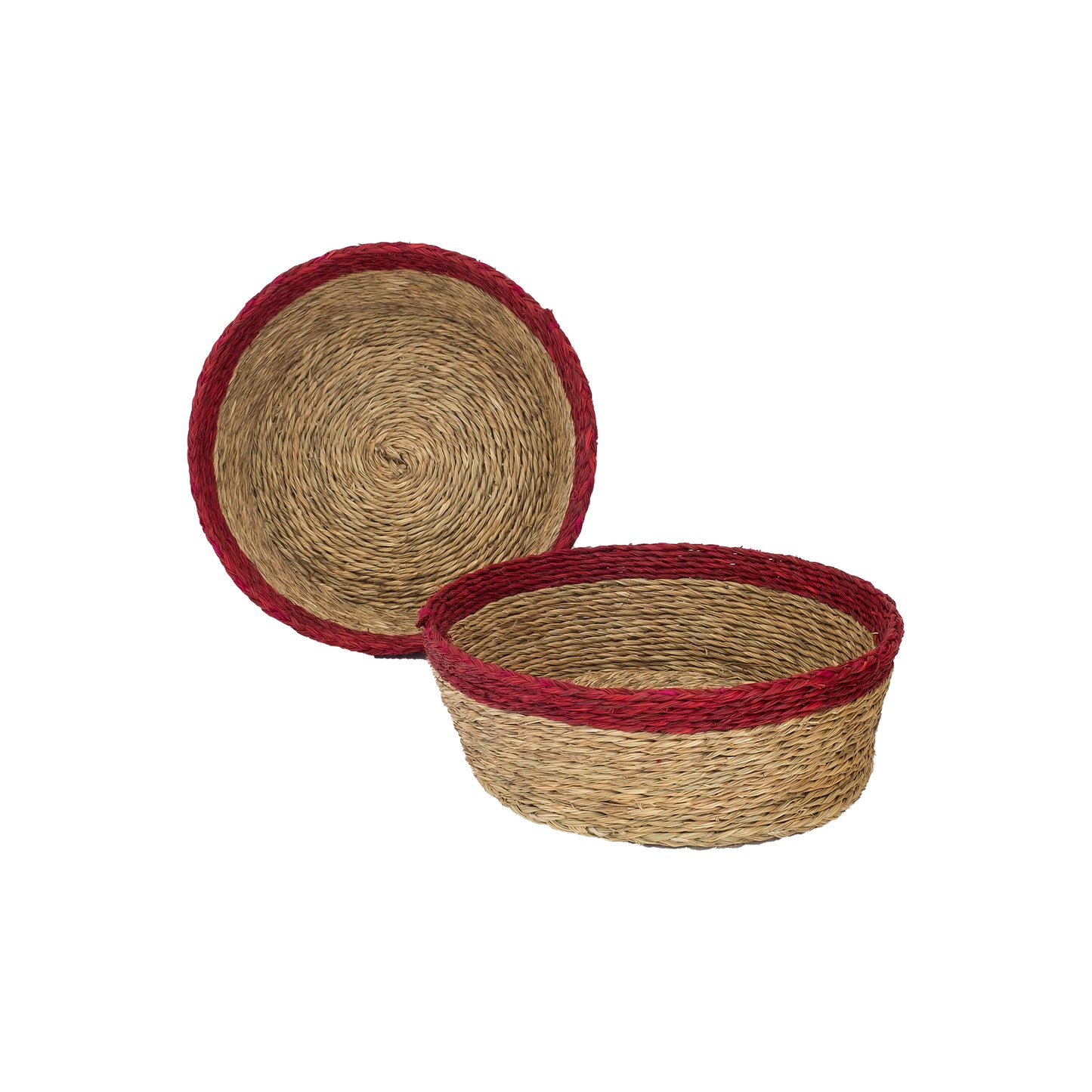 Handwoven Lutindzi Grass Round Bread Basket