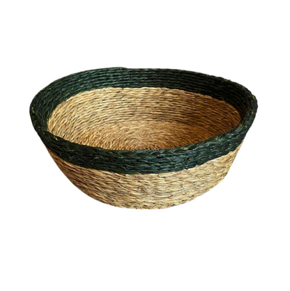 Handwoven Lutindzi Grass Round Bread Basket