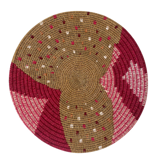 Grass and Fabric Wall Disk