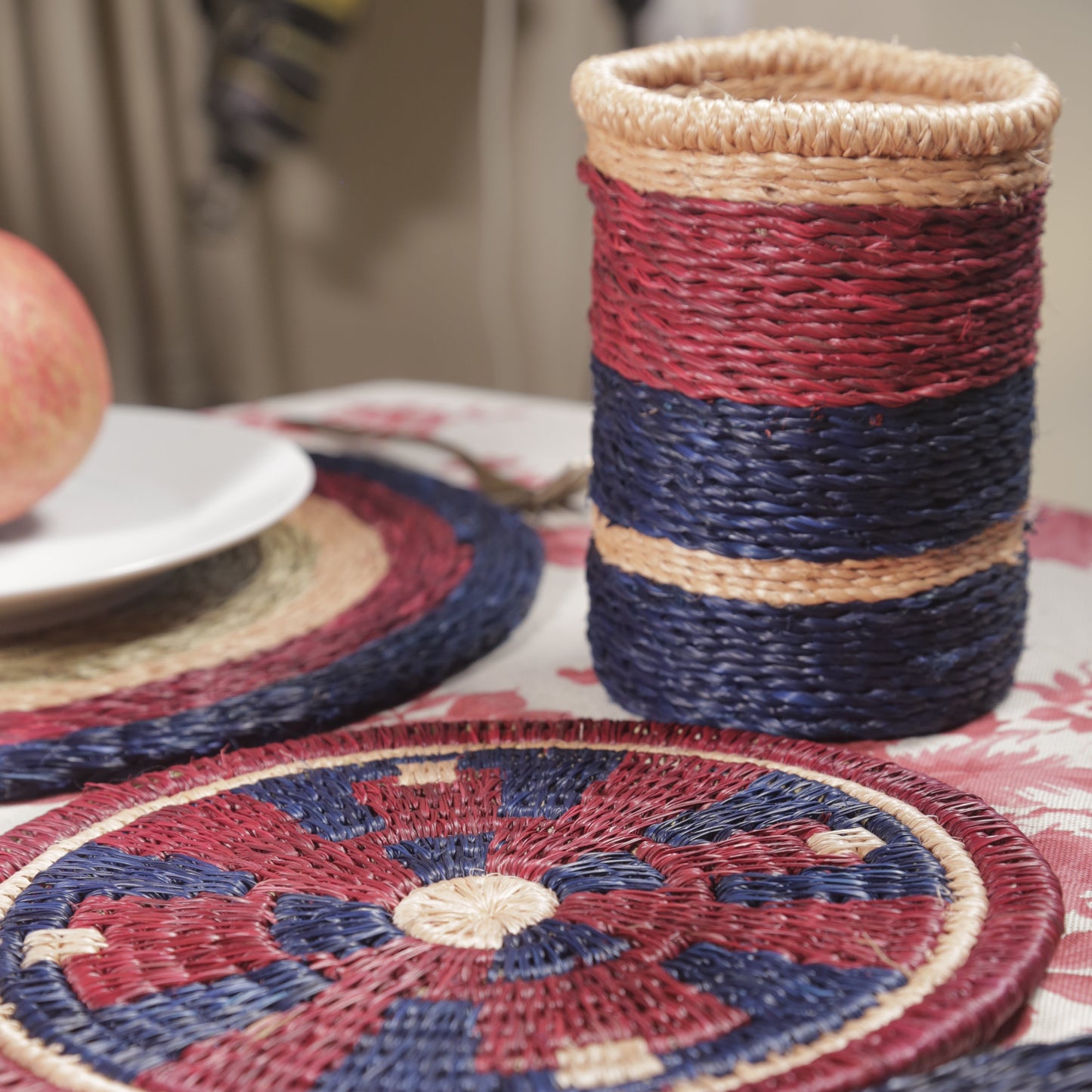 Crimson Solstice Decorative Trivet