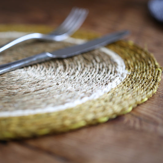 Mustard Yellow Lutindzi Grass Placemat