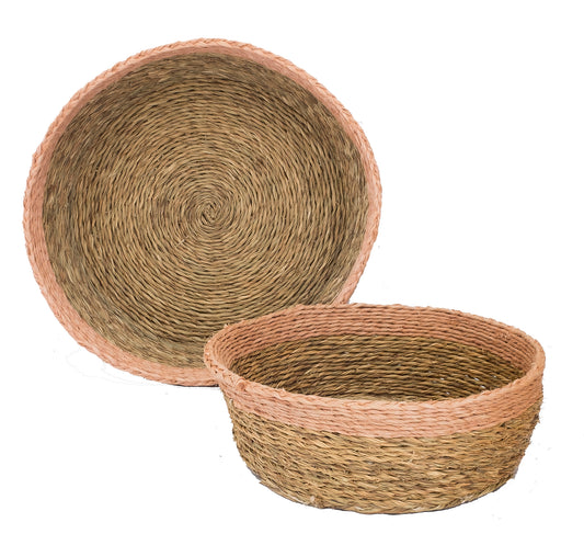 Blush Trim Bread Basket