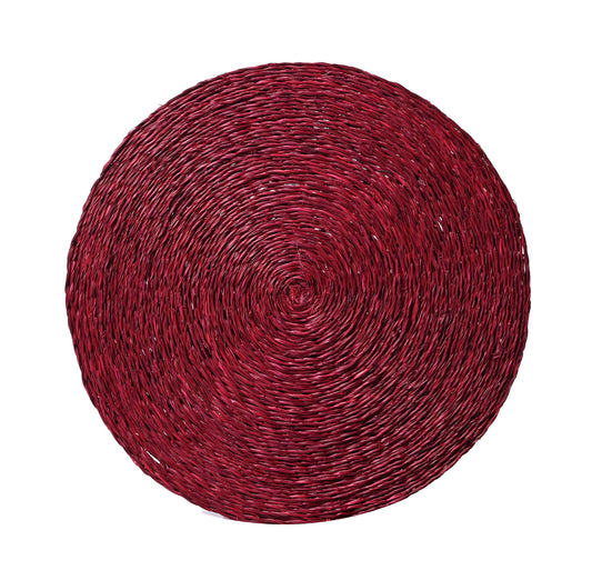 Bordeaux Red Lutindzi Grass Woven Placemat