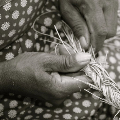 Smoke and White Sisal Lace Placemat