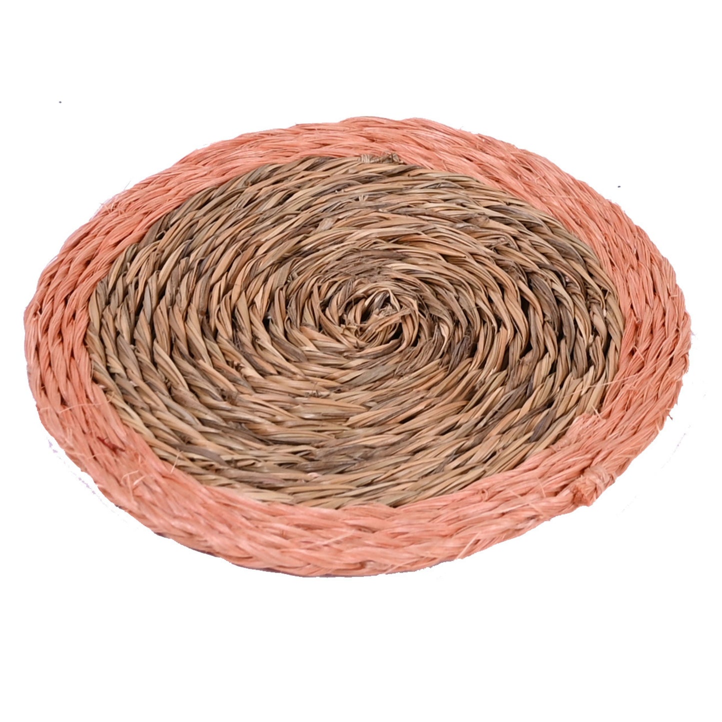 Blush Trim Lutindzi Grass Coaster Gift Set