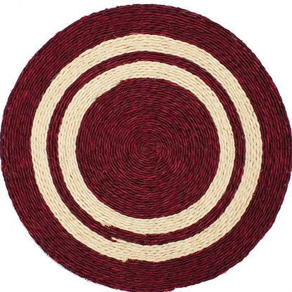 Bordeaux Red Bulls Eye Lutindzi Grass Placemat