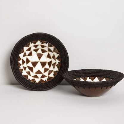 Chocolate Grass and Ceramic Gone Rural Bowl