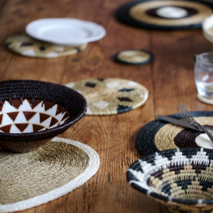 Chocolate Grass and Ceramic Gone Rural Bowl