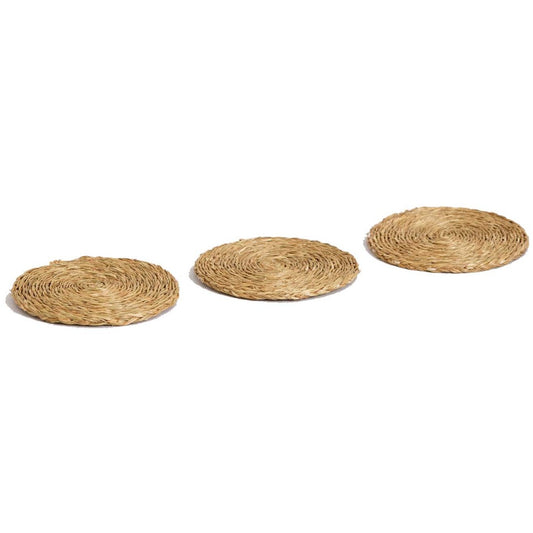 Smoke Lutindzi Grass Woven Coasters