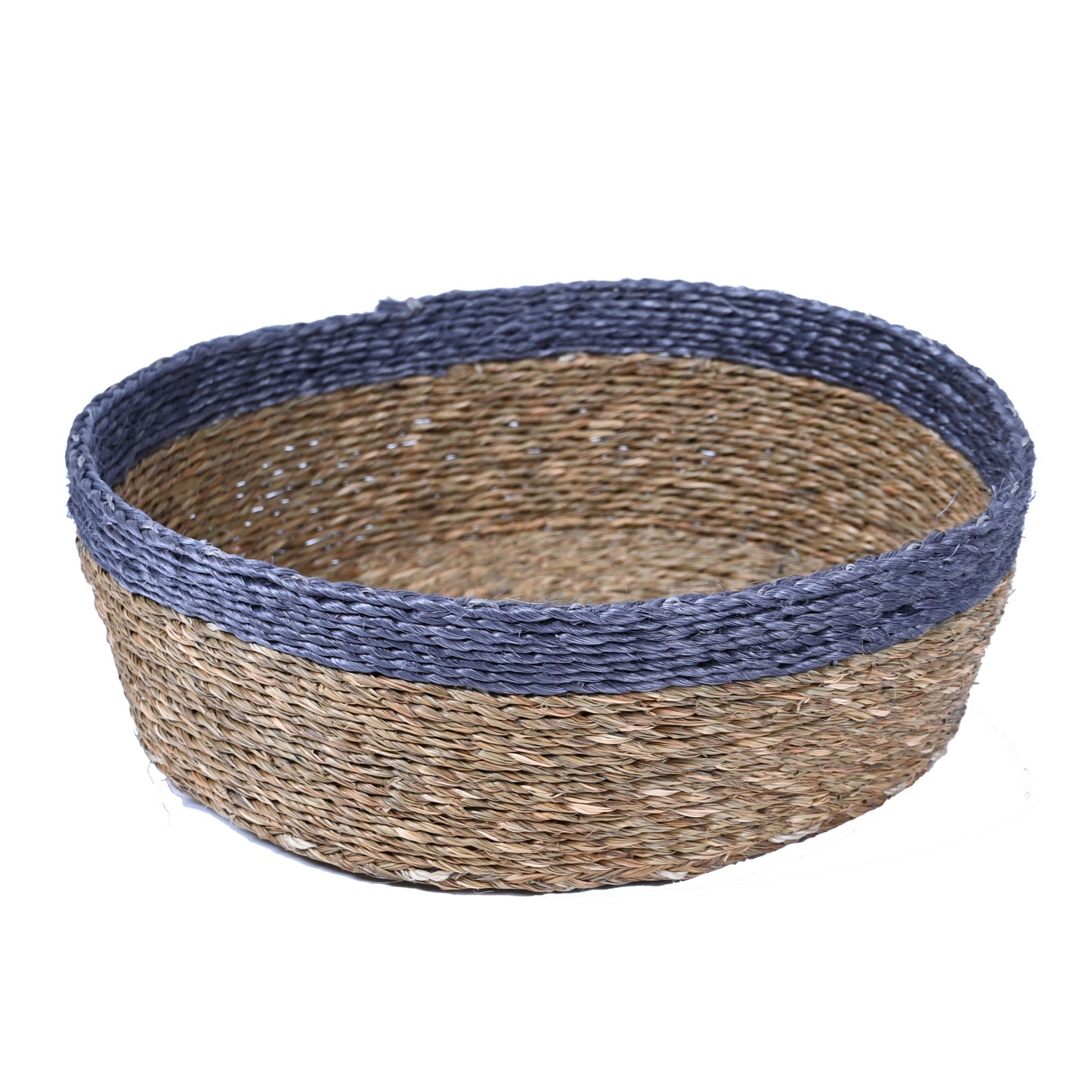Grey Trim Bread Basket
